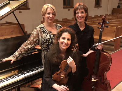 Laurence Kayaleh (violon), Elizabeth Dolin (violoncelle), Claire Ouellet (piano). Czech Music