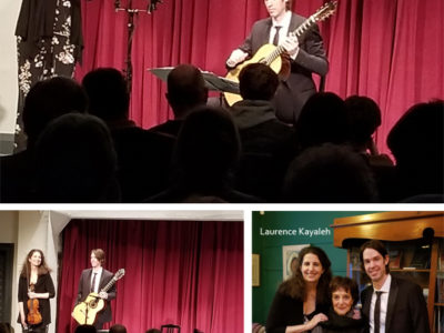 Laurence Kayaleh & Michael Kolk - Syrinx Concerts Toronto, Canada (Heliconian Hall). Crédit photo : Julie Glick.