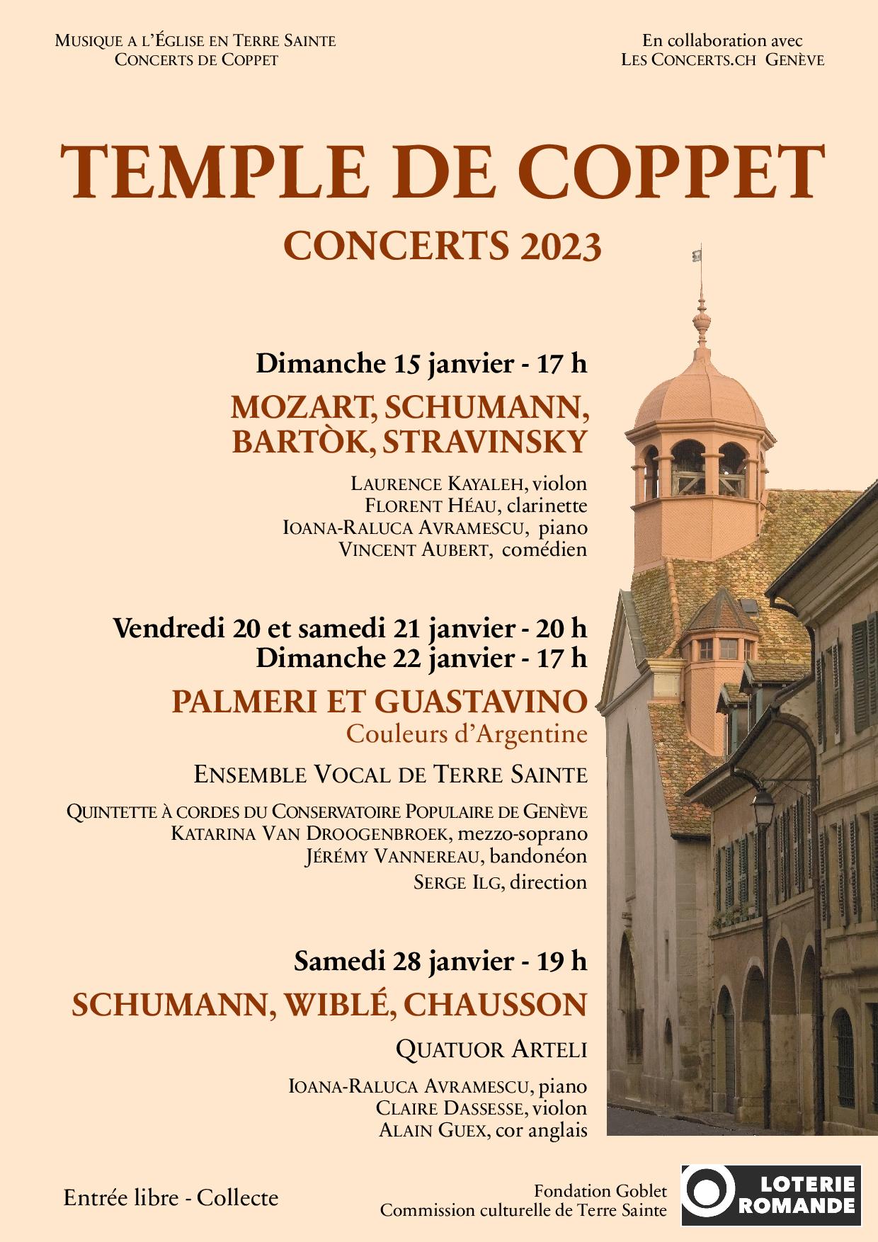 Concert en Suisse - Mozart, Schumann, Bartok & Stravinsky - Recto